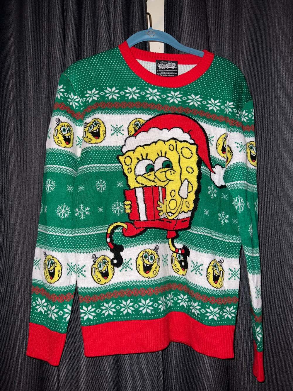 Ugly Christmas Sweater Xmas Size Small SpongeBob
